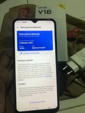 Vivo y18 Nfc ram 6+6/128 fullset bisa tt