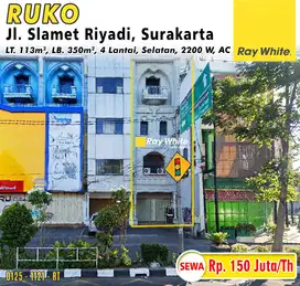 Disewakan Ruko di Jl. Slamet Riyadi Surakarta