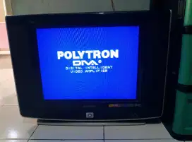 Televisi Polytron slim 21 inch bekas