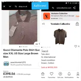 Auth gucci Diamante polo t-shirt