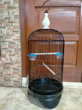 Jual kandang burung lovebird besi bulat