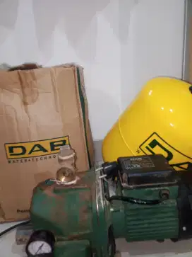 Pompa air DAB DP 102 M dan pressure tanknya