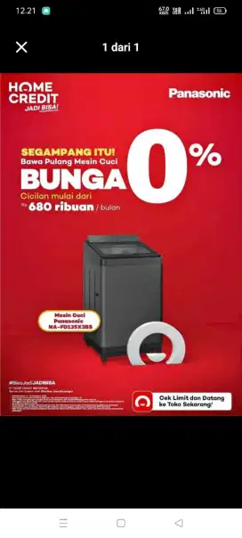 MESIN CUCI PANASONIC TOP LOADING SEGAMPANG ITU DAPATKAN PROMO DI HOME