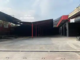 Tanah plus bangunan kantor kemanggisan pinggir jalan raya, luas 1000 m