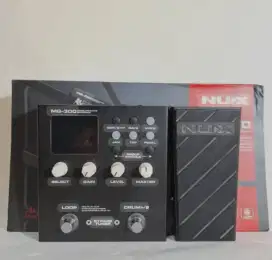 Efek gitar merk NUX MG-300 full set lengkap dg box.