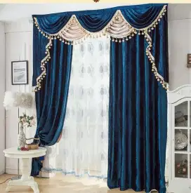 Jual tirai jendela gordyn hordeng gorden wallpaper dinding rollblind v