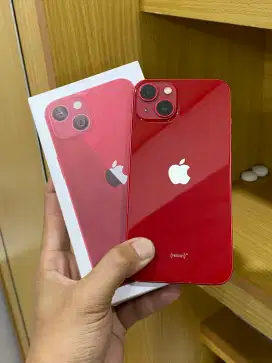 Iphone 13 128gb inter all op red edition mulus lengkap hb82%