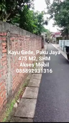 TANAH AKSES MOBIL PAKU JAYA