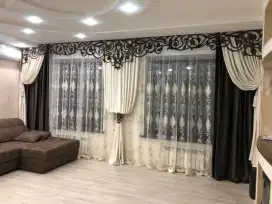 Jual tirai jendela gordyn hordeng gorden wallpaper dinding rollblind v