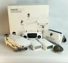 DJI Mavic Pro Alpine White Combo Plus upgrade Antena Alientech Pro