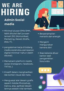 lowongan kerja admin sosial media