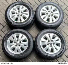 Jual velg mobil + ban innova r15 5x114,3 dll