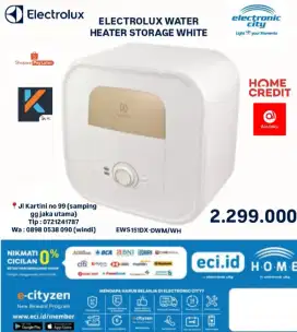 ELECTROLUX WATER HEATER STORAGE WHITE