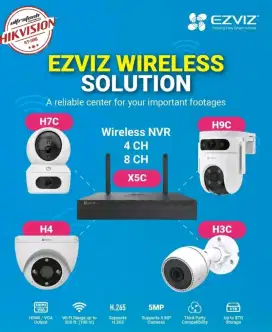 Sedia ezviz wireles cctv connek jaringan wifi simpel