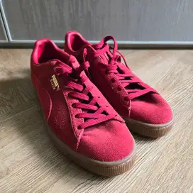 Jual Sepatu Puma Suede Maroon  Sneaker Bagus