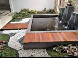 Kolam ikan koi minimalis cantik