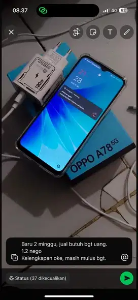 Hp oppo A78 baru 2 minggu