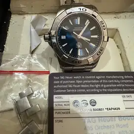 Tag Heuer Aquaracer Blue dial quarts WAP 1112