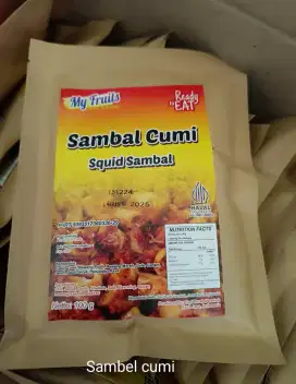 Sambal cumi (tersedia banyak pilihan)