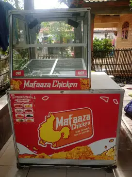 Di jual Gerobak mafaaza chiken Hot Snack Baru