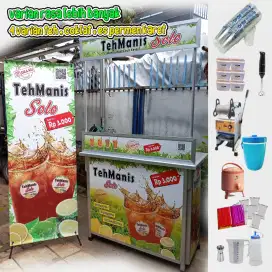 Paket usaha es teh solo bonus varian coklat dan bubble gum