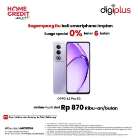 KREDIT OPPO A3 PRO PROMO BUNGA RENDAH DAN BEBAS 1× CICILAN