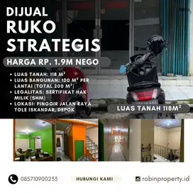 JUAL CEPAT BU RUKO DEPOK 2 LANTAI MURAH STRATEGIS MURAH SHM BISA NEGO