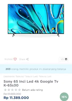 SONY GOOGLE TV BRAVIA3 65 INCI