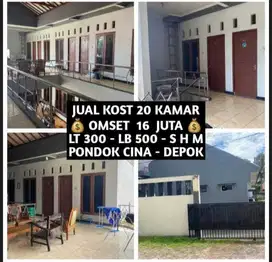 JUAL KOS KOST KOSAN 20 KAMAR DI PONDOK CINA BEJI DEPOK DEKAT UI