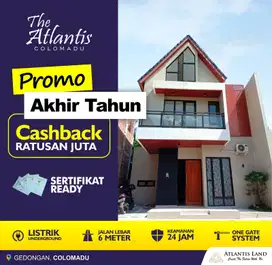 RUMAH 2 LANTAI DI COLOMADU GRATIS BIAYA LAIN2