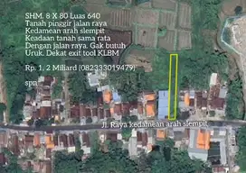 Tanah termurah  nol jl raya dekat exit tool klbm