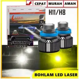 Lampu Bohlam LED Foglamp Kabut Mobil LASER Projie 2 Warna