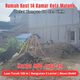 Tanah SHM dan Bangunan Dekat UB Malang Cocok Bangun Kost