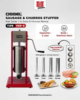OSSEL Mesin Cetak Sosis Sausage Stuffer Sausage Filler Mesin Isi Sosis