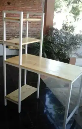 Meja kerja rak bisa custom