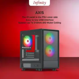 Infinity AXIS Casing Komputer M-ATX Include 3 Fan