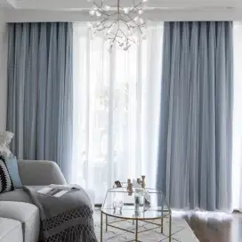 Jual tirai jendela gordyn hordeng gorden wallpaper dinding rollblind v