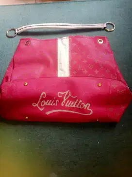 Tote Bags LV Maroon (Authentic)