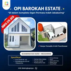 Jual Rumah scandinavian Siap Huni di Komplek Opi Jakabaring