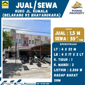 DIJUAL Rumah tengah Kota di Jalan Kumala