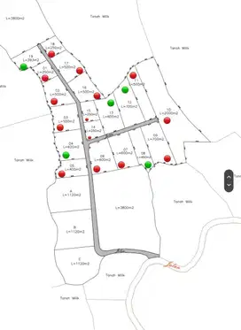 Prime plot with various size start from 500 sqm for sale in Karangasem