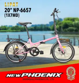 Sepeda lipat Phoenix ukuran 20 inch