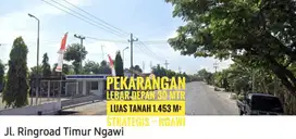 DIJUAL Tnh Pekarangan LD 30 mtr, Ring road Timur NGAWI, Sipp