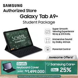 (BNIB)Galaxy Tab A9+ Komplit + Book Cover Keyboard Slim Galaxy Tab A9+