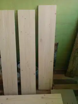 Papan ambalan kayu jati belanda finishing clear