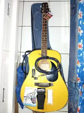 GITAR SEGOVIA D07N AKUSTIK ELEKTRIK FISMAN