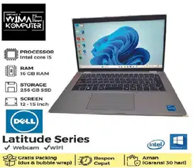 Laptop Dell Latitude 5310 Core i5 Gen 10 ddr4 16GB/256GB  RTA/NK