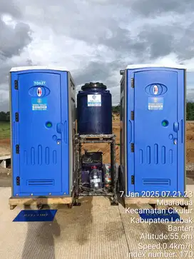 HEMAT BIAYA, HEMAT WAKTU DENGAN TOILET PORTABLE HDPE GAC.