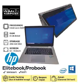 Hp Elitebook X360 1030 G2 Core i5 G7 16GB/512GB  RTA/NK