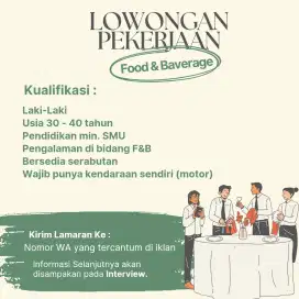 Lowongan F&B serabutan